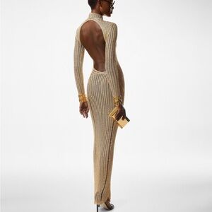 Tom Ford Gold Long Sleeve Dress